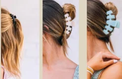 Large Teleties Claw Clip - Coconut White