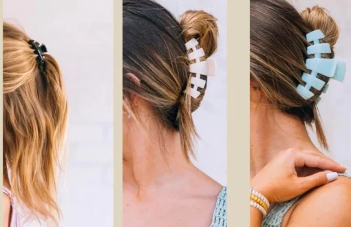 Large Teleties Claw Clip - Coconut White