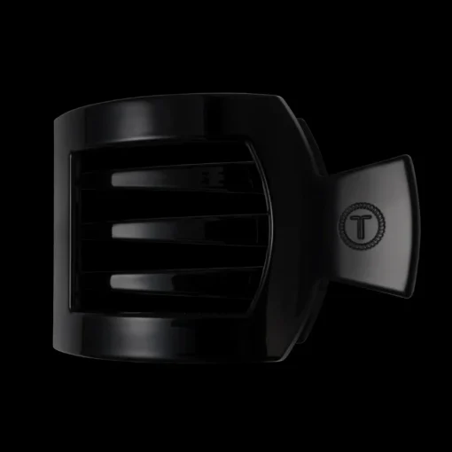 Large Teleties Flat Square Clip - Jet Black