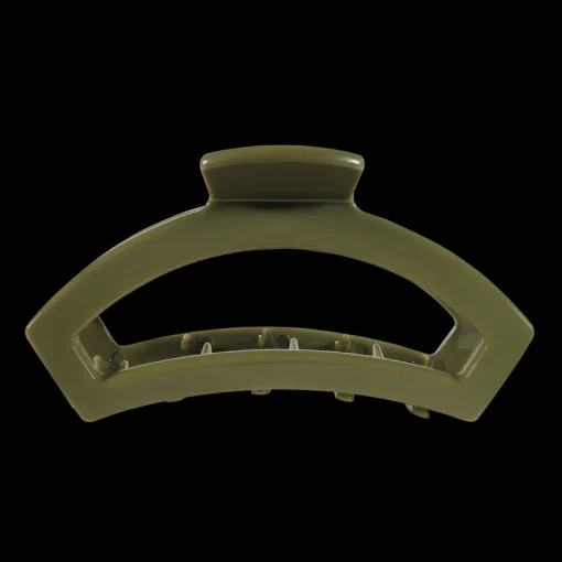 Large Teleties Open Claw Clip - Olive