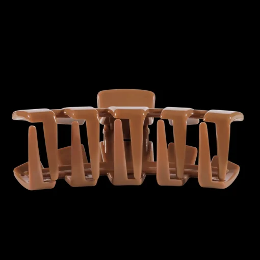 Large Teleties Open Claw Clip - Caramel