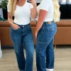 Leila High Rise Cargo Straight Jeans by Judy Blue