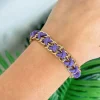 Link Toggle Bracelet - Purple