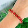 Link Toggle Bracelet - Red