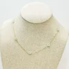 Little Flower Station Necklaces - Green