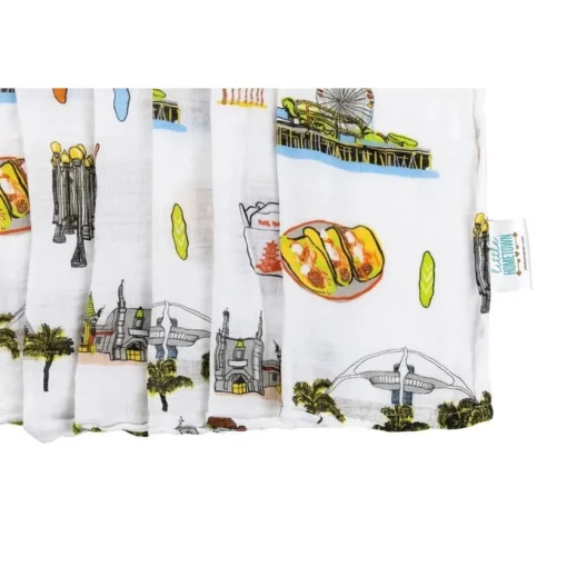 Los Angeles Baby Swaddle Blanket
