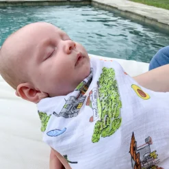 Los Angeles Baby Swaddle Blanket