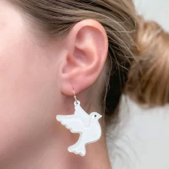 Love Dove Dangle Earrings