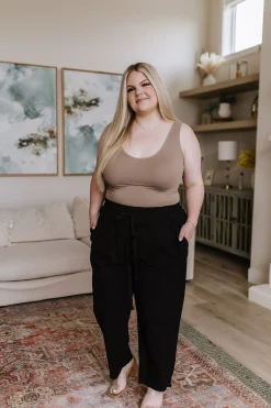 Love Me Dearly High Waisted Pants in Black