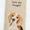 'Love My Beagle' Dish Towel