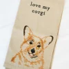 'Love My Corgi' Dish Towel