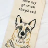 'Love My German Shepherd' Dish Towel
