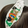 'Lucky' Beaded Embellished Headband - White