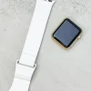Magnetic Leather Smart Watch Band - White