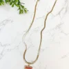 'Mama' Enamel Pendant Necklace - Multi