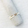 'Mama' Stretch Bracelet Set - White & Gold