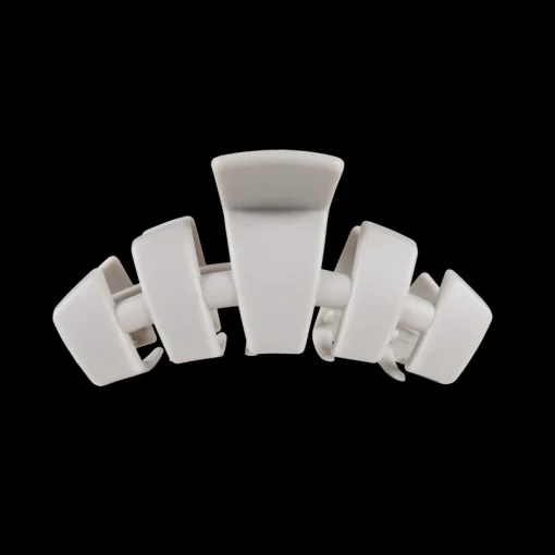 Medium Teleties Claw Clip - Silver Flames
