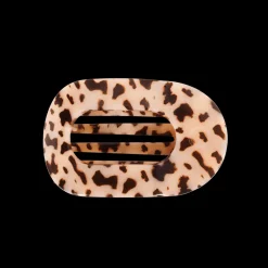 Medium Teleties Flat Oval Clip - Blonde Tortoise