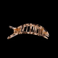 Medium Teleties Flat Oval Clip - Blonde Tortoise
