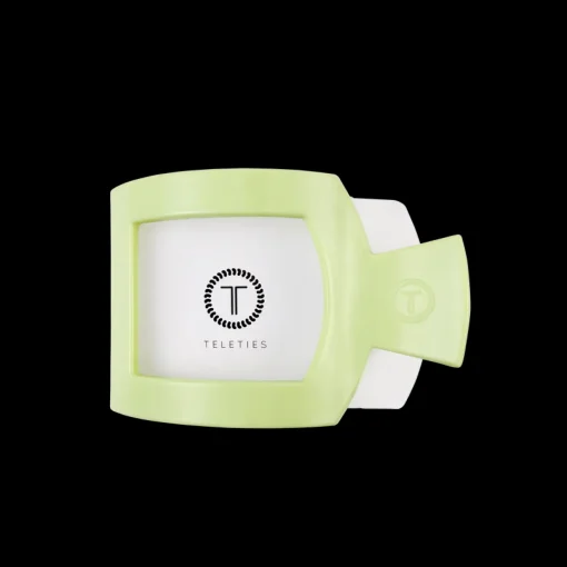 Medium Teleties Flat Square Clip - Aloe, There!