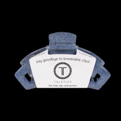 Medium Teleties Open Claw Clip - Denim
