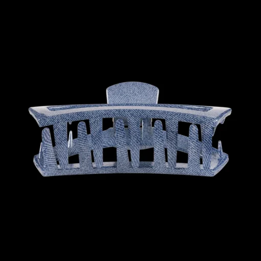 Medium Teleties Open Claw Clip - Denim