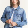 Medium Wash Oversized Denim Jacket By Mica Denim (Ships in 2-3 Weeks)