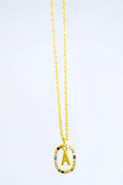 Mi Amor Gold Dipped Initial Necklace