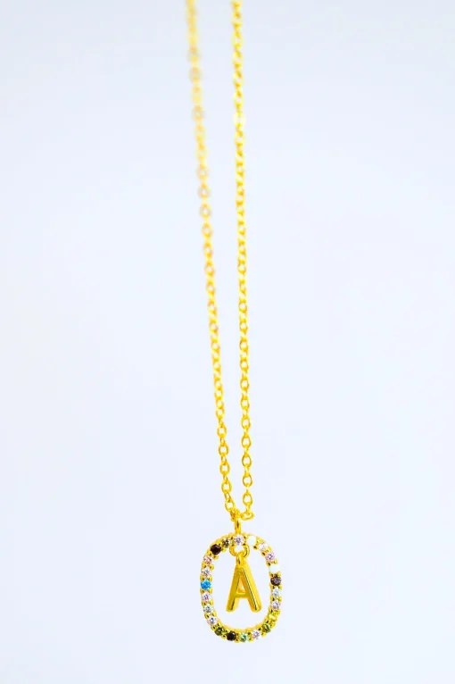Mi Amor Gold Dipped Initial Necklace