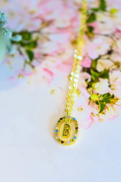 Mi Amor Gold Dipped Initial Necklace