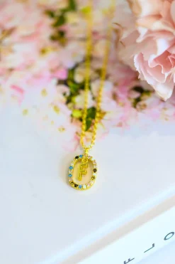Mi Amor Gold Dipped Initial Necklace