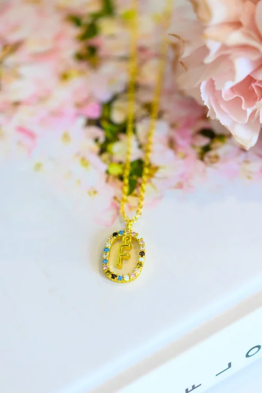 Mi Amor Gold Dipped Initial Necklace