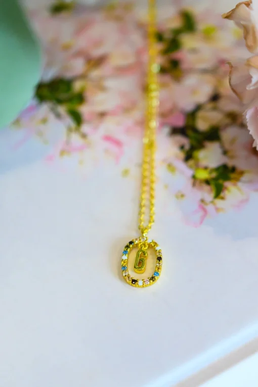 Mi Amor Gold Dipped Initial Necklace