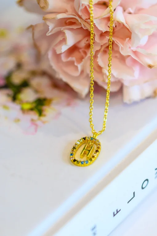 Mi Amor Gold Dipped Initial Necklace
