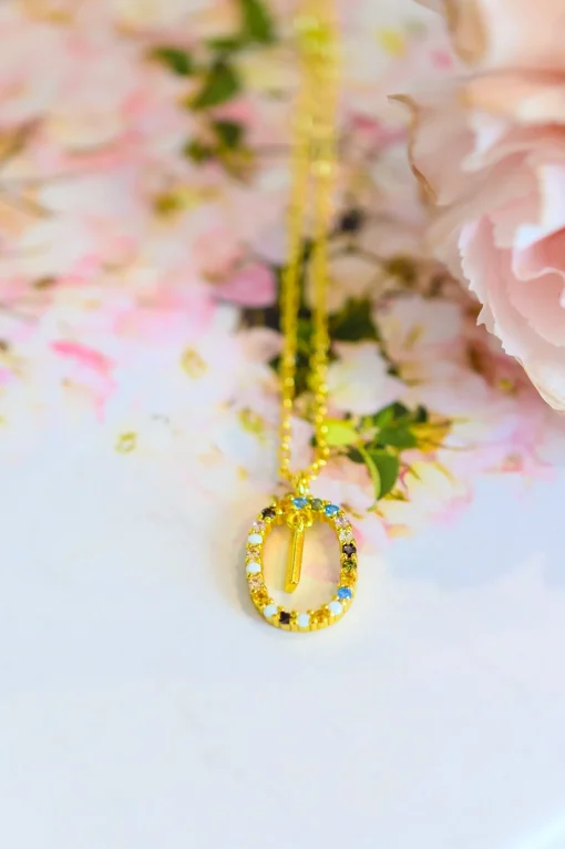 Mi Amor Gold Dipped Initial Necklace