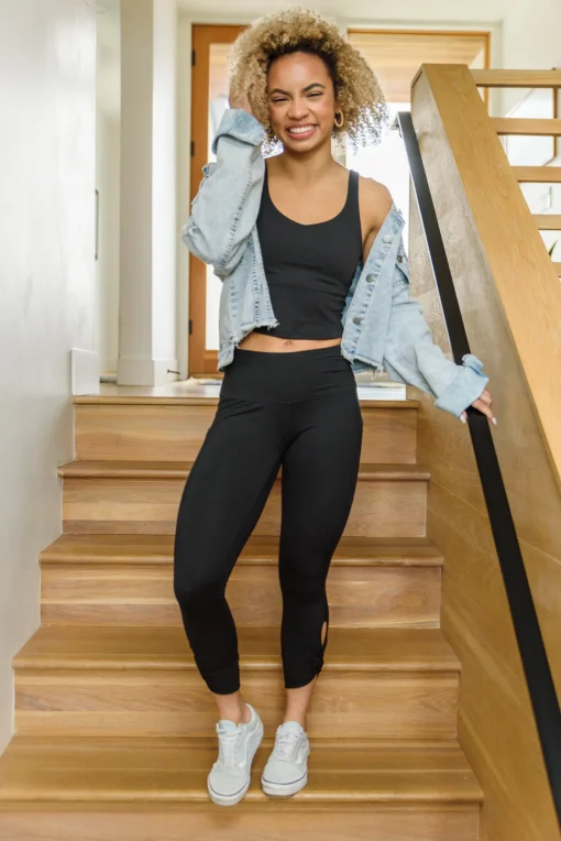 Move With Me Black Tank