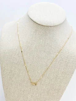 'Mrs' Pendant Necklace - Gold