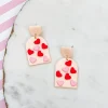 Multi Heart Clay Dangle Earrings