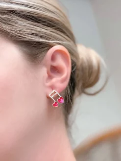 Music Lover Enamel Stud Earrings