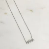 'NANA' White Gold Pendant Necklace