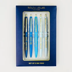 Navy Motivational Pen Set