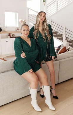 Night In Plisse Romper