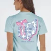 Ohio Home Bow Floral State Tee by Simply Southern