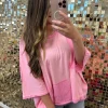 Oversized Patchwork Top by POL