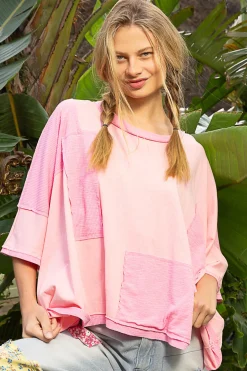 Oversized Patchwork Top by POL
