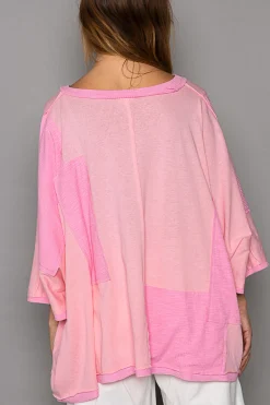 Oversized Patchwork Top by POL