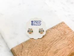 Owl Signature Enamel Studs by Prep Obsessed