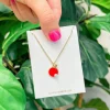 Paddle Ball Pendant Necklace
