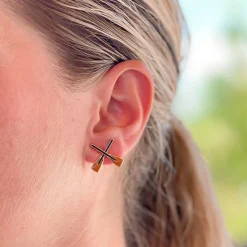 Paddle Enamel Studs by Prep Obsessed