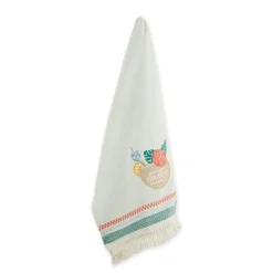 Paradise Coconut Drink Embellished Dish Towel